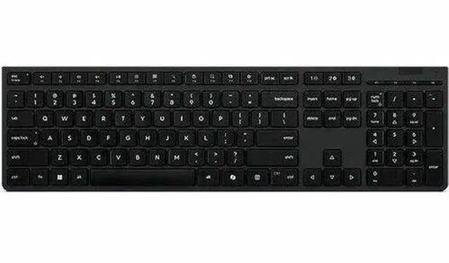Alt view image 4 of 5 - Lenovo Professional Wireless Rechargeable Keyboard-US English - Wireless Connectivity - Bluetooth/RF - 2.40 GHz - USB Type A Interface - 104 Key(s) - CoPilot Hot Key(s) - English (US) - PC - Scissors