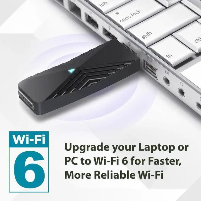 Alt view image 17 of 20 - D-Link Wi-Fi 6 AX1800 Gigabit USB 3.0 Adapter with Cradle for Upgrading Desktop & Laptop PCs  - (DWA-X1850-B1)