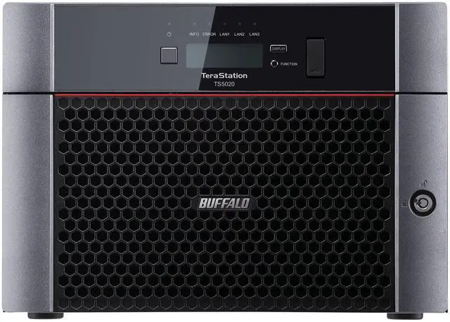 Alt view image 8 of 13 - BUFFALO TeraStation TS5820DN9608 8-Bay NAS 96TB (8x12TB) with NAS-Grade Hard Drives Included Desktop Network Attached Storage