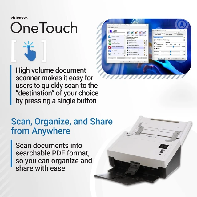 Alt view image 8 of 13 - XEROX PD40-U VISIONEER PATRIOT D40 (60/120 PPM)
