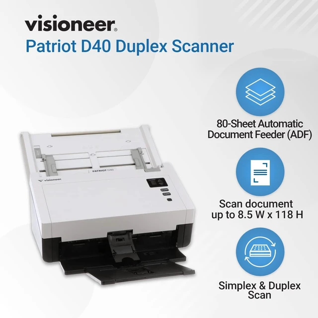 Alt view image 9 of 13 - XEROX PD40-U VISIONEER PATRIOT D40 (60/120 PPM)