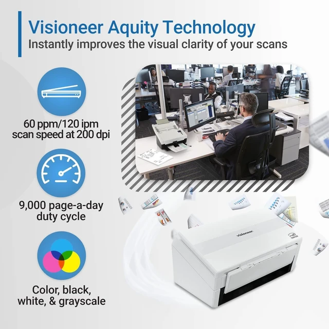 Alt view image 12 of 13 - XEROX PD40-U VISIONEER PATRIOT D40 (60/120 PPM)