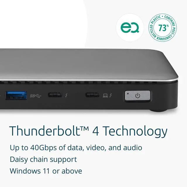 Alt view image 11 of 13 - Kensington SD5768T EQ Thunderbolt 4 Dual 4K Docking Station, Thunderbolt Share