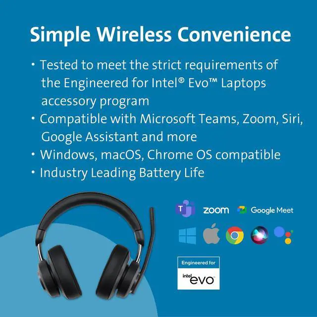 Alt view image 4 of 14 - Kensington H3005 Bluetooth Over-Ear Headset  K83456WW