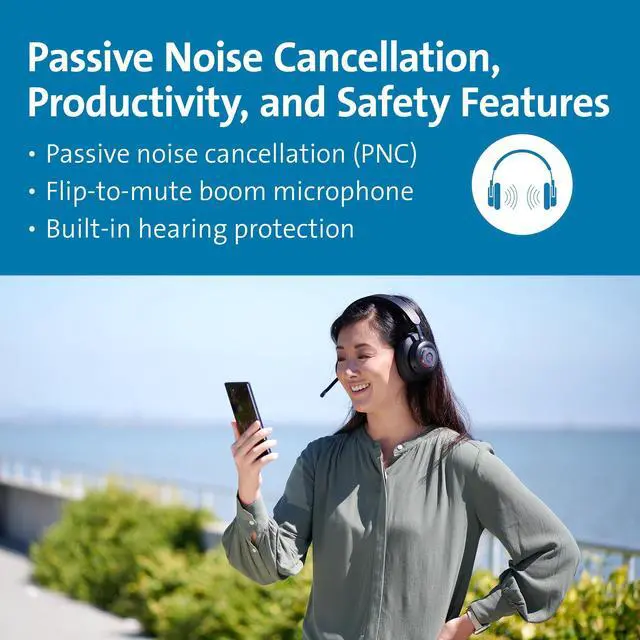 Alt view image 5 of 14 - Kensington H3005 Bluetooth Over-Ear Headset  K83456WW