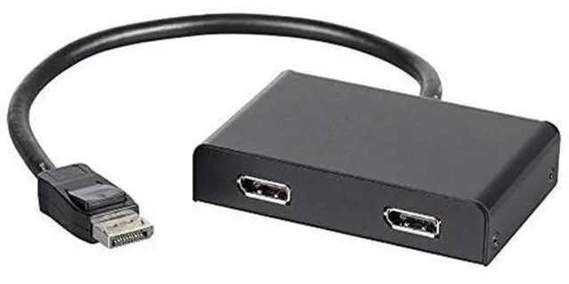 Alt view image 7 of 18 - Monoprice 2-Port DisplayPort 1.2 to DisplayPort Multi-Stream Transport (MST) Hub, DP to DP, Ideal For Digital Signage, Large Video Displays In Schools