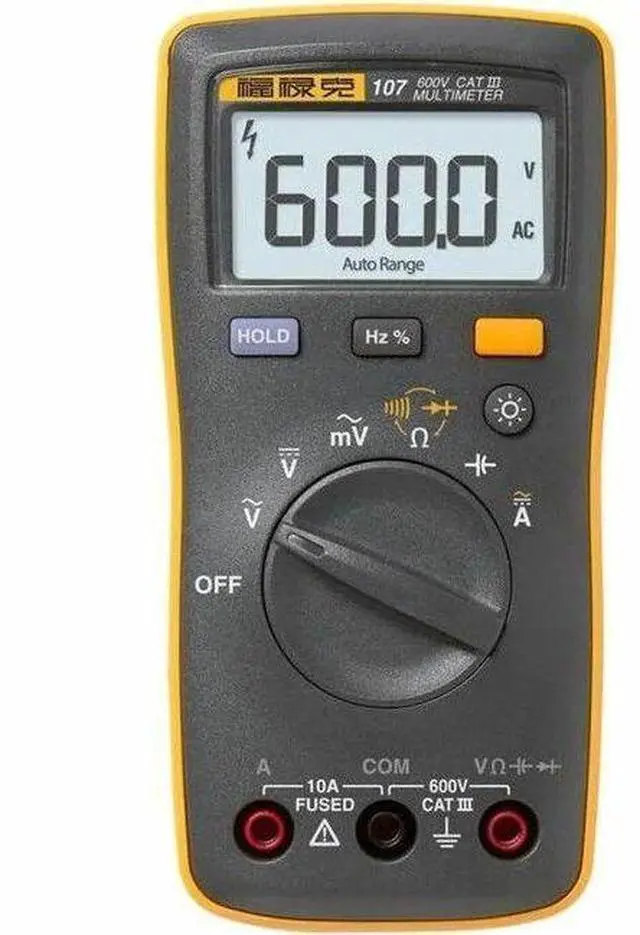 Alt view image 6 of 11 - Fluke 107 Ac/dc Current Handheld Digital Multimeter