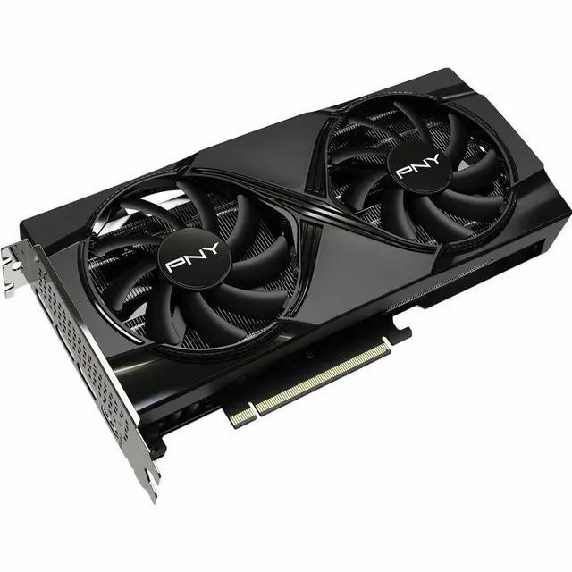 Alt view image 8 of 11 - PNY GeForce RTX 5060 Ti 16GB Dual Fan GPU - NVIDIA Blackwell Architecture, 16 GB GDDR7, 2572 MHz Boost Clock, 448 GB/s Memory Bandwidth, 128-bit Memory Interface, 180W Max Power Consumption