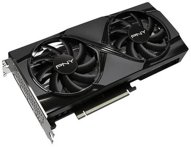 Alt view image 9 of 11 - PNY GeForce RTX 5060 Ti 16GB Dual Fan GPU - NVIDIA Blackwell Architecture, 16 GB GDDR7, 2572 MHz Boost Clock, 448 GB/s Memory Bandwidth, 128-bit Memory Interface, 180W Max Power Consumption