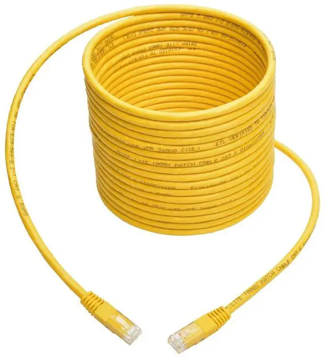Alt view image 17 of 19 - Tripp Lite Premium N200-020-YW RJ-45 Patch Network Cable
