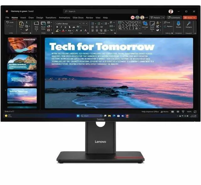 Alt view image 5 of 20 - Lenovo ThinkVision T27QD-40 27" WQHD 2560x1440 120Hz 4ms IPS Monitor 64AAGAR2US