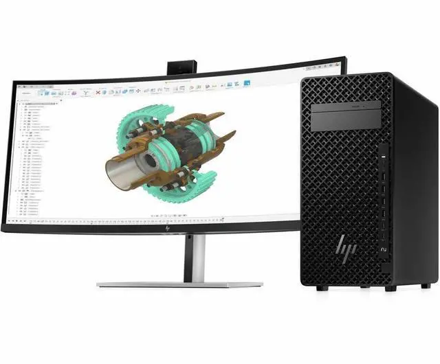 Alt view image 14 of 14 - HP Z2 G1i Workstation Intel Core Ultra 9 285K 32 GB 1 TB SSD Tower Black Intel W880 Chip Windows 11 Pro NVIDIA RTX 4000 Ada Generation 20 GB Graphics English Keyboard Ethernet BN5K6UTABA