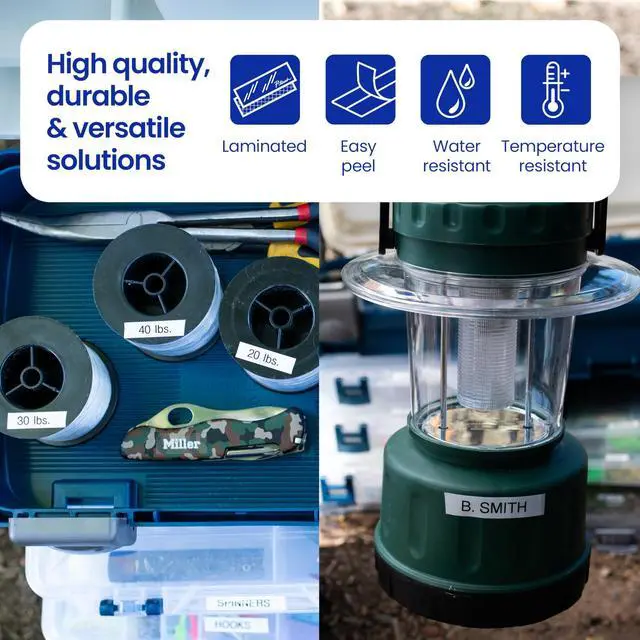 Alt view image 5 of 10 - Brother P-touch Extra-Strength TZe Tape Cartridge - - DiameterCartridge - White - Water Resistant - Laminated - Strong, Durable, Customizable, Long Lasting, Abrasion Resistant, Chemical Resistant, Fad