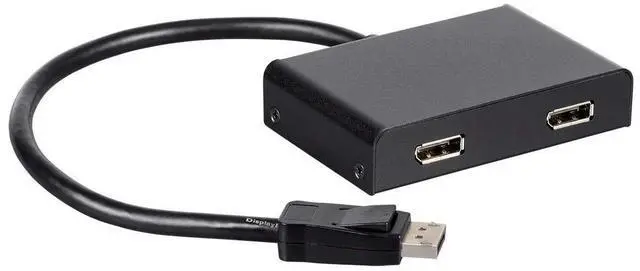 Alt view image 14 of 18 - Monoprice 2-Port DisplayPort 1.2 to DisplayPort Multi-Stream Transport (MST) Hub, DP to DP, Ideal For Digital Signage, Large Video Displays In Schools