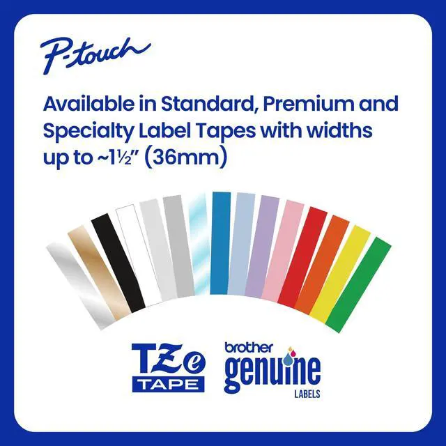 Alt view image 5 of 8 - Brother Genuine P-touch TZe231 BK on WHT Label Tape Laminated 12mmX8m