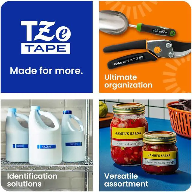 Alt view image 4 of 5 - Brother Genuine P-touch TZe641 BK on YL Label Tape Laminated 18mmX8m