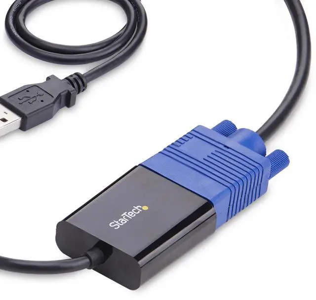 Alt view image 2 of 7 - StarTech Portable Laptop Crash Cart Adapter USB/VGA/Mini DisplayPort KVM Console File Transfer/Video Capture TAA