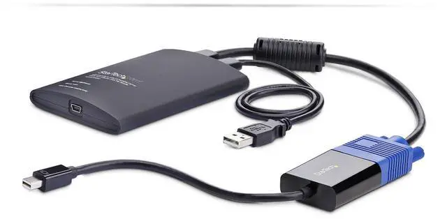Alt view image 3 of 7 - StarTech Portable Laptop Crash Cart Adapter USB/VGA/Mini DisplayPort KVM Console File Transfer/Video Capture TAA
