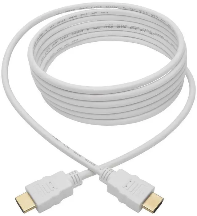 Alt view image 18 of 20 - Tripp Lite P568-010-WH High-Speed HDMI 4K Cable (M/M), White, 10 ft.