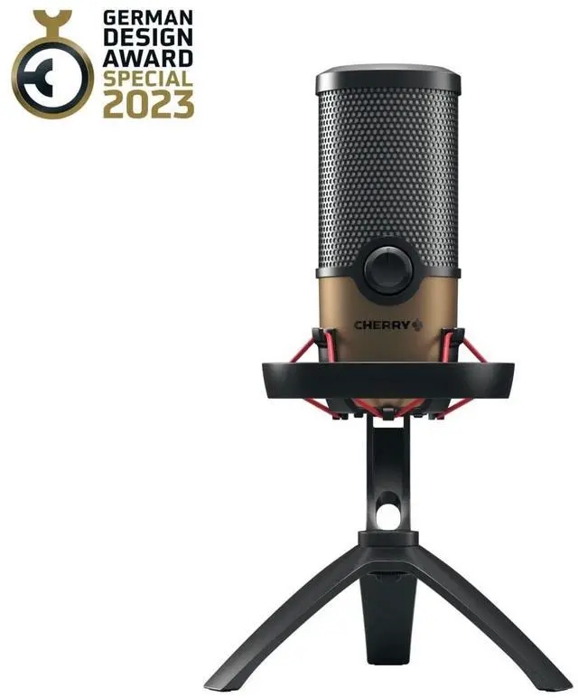 Alt view image 13 of 17 - CHERRY UM 9.0 PRO RGB Wired Microphone - Black, Copper - 8.20 ft - Stereo - 20 Hz to 20 kHz - Cardioid, Bi-directional, Omni-directional - Stand Mountable - USB 2.0