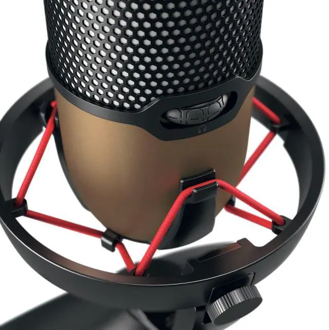 Alt view image 14 of 17 - CHERRY UM 9.0 PRO RGB Wired Microphone - Black, Copper - 8.20 ft - Stereo - 20 Hz to 20 kHz - Cardioid, Bi-directional, Omni-directional - Stand Mountable - USB 2.0