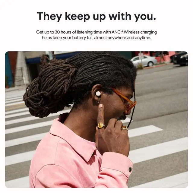 Alt view image 8 of 8 - Google Pixel Buds Pro 2 Wireless buds with Active Noise Cancellation - Porcelain  GA05760-US