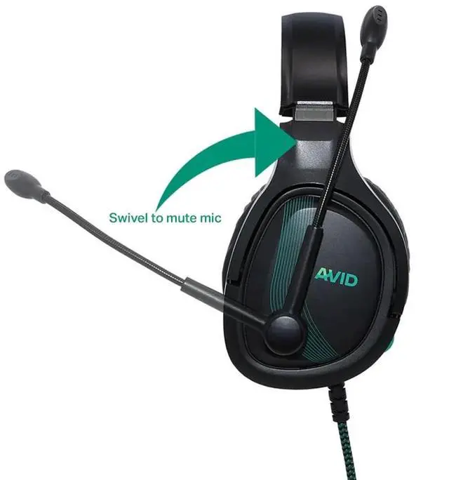 Alt view image 4 of 7 - AVID AVIGA AP-1000 Gaming Headset AHSP1000TRRS01K