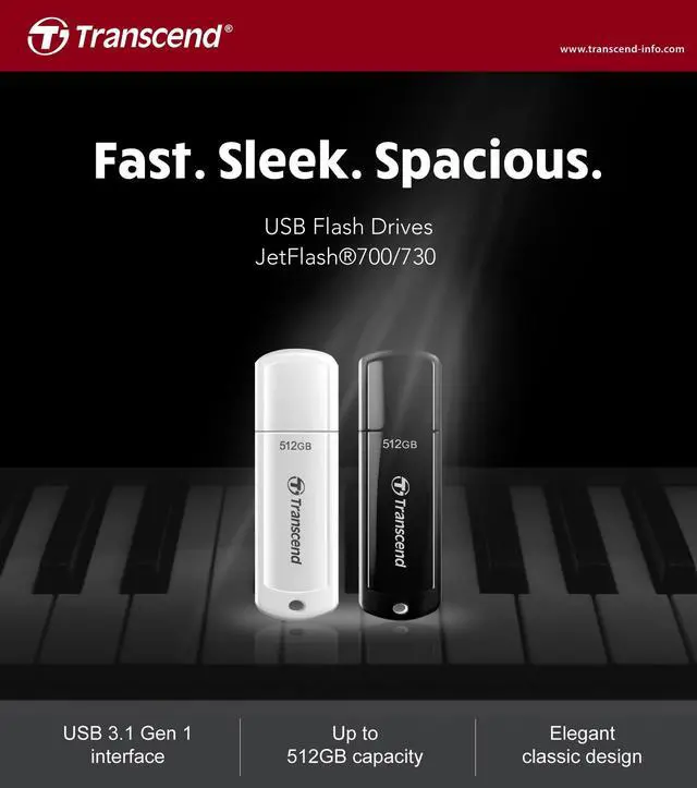 Alt view image 6 of 10 - 256GB Transcend JetFlash 700 USB3.0 Flash Drive