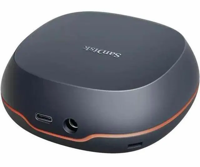Alt view image 7 of 13 - SanDisk® Desk Drive 4TB* USB Type-C™ Desktop External SSD, up to 1000MB/s**, High-capacity Solid State Drive SDSSDT40-4T00-NA25