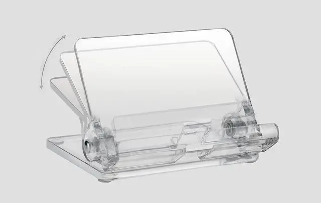 Alt view image 9 of 13 - Kantek Mobile Phone Stand - Portrait, Landscape - Acrylic - Clear - Adjustable Angle, Foldable, Non-skid Feet - 1 Each