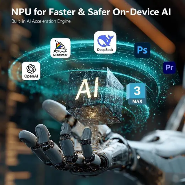 Alt view image 8 of 12 - Asus NUC 15 Pro NUC15CRKV7 Barebone  Mini PC - Intel Core Ultra 7 265H Intel Chip - 96 GB DDR5 RAM Support - Intel Arc Graphics Graphic - IEEE 802.11be - RJ-45 - 2 M.2 Interface - 2.5 Gigabit Ethernet