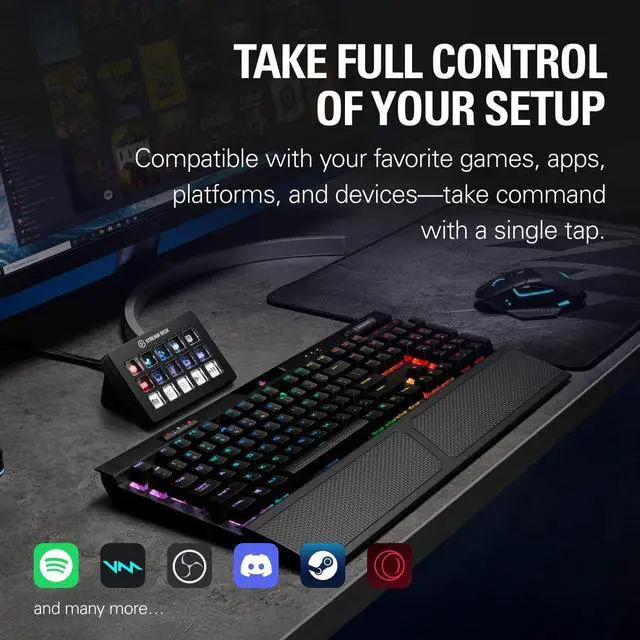 Alt view image 2 of 14 - Elgato Stream Deck 15 Key Scissor Keys 10GBL9901