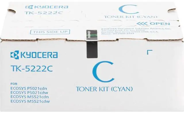 Alt view image 5 of 7 - Kyocera Tk5222c Toner Cartridge, F/ 5021/5521, 1200 Page Yield, Cyn