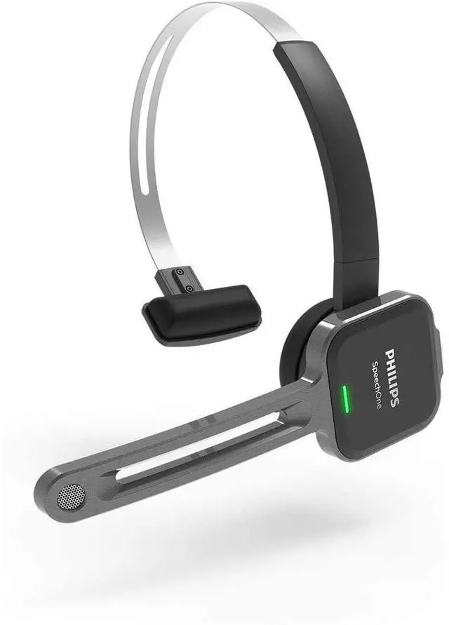 Main image of Philips SpeechOne Wireless Dictation Headset with Docking Station, Status Light and Remote Control