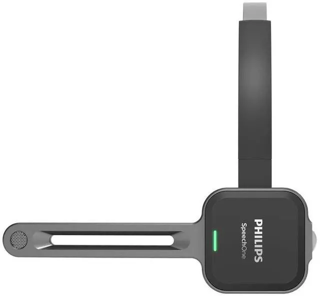 Alt view image 4 of 4 - Philips SpeechOne Wireless Dictation Headset with Docking Station, Status Light and Remote Control