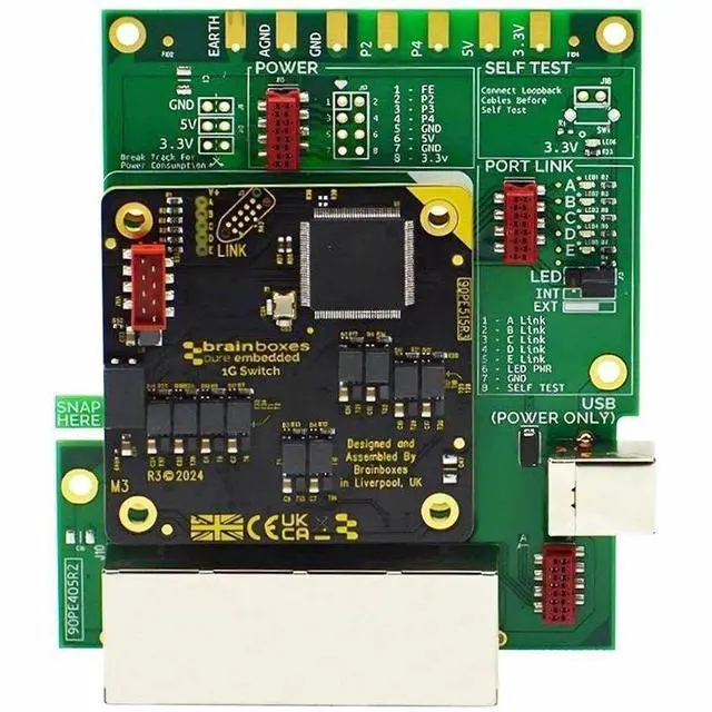 Main image of Brainboxes Pure Embedded Industrial Gigabit Ethernet Evaluation Kit PE415