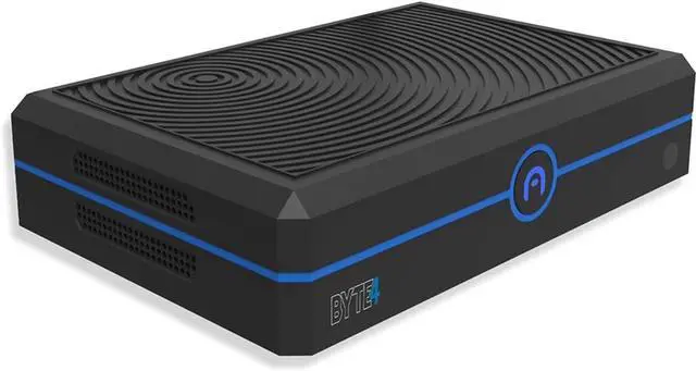 Alt view image 7 of 13 - Azulle Byte Mini Desktop Computer, Intel Celeron N4500 1.1GHz, 4GB RAM, 64GB eMMC, Windows 11 Pro, Black