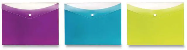 Alt view image 3 of 4 - Pendaflex Dual-Pocket Snap Envelopes Letter Size Assorted Colors 95569
