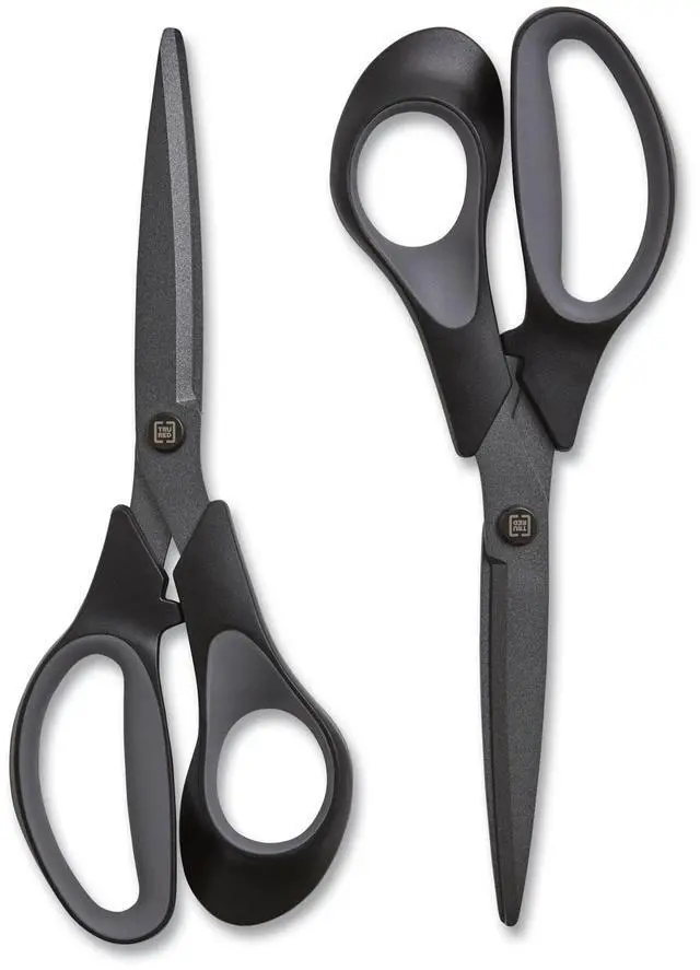 Alt view image 5 of 5 - TRU RED 8in Non-Stick Titanium Scissors Straight Handle TR55014