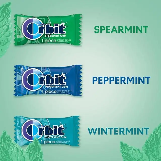 Alt view image 2 of 7 - Orbit Assorted Sugar Free Chewing Gum Bulk Pack 200Ct MMM27955
