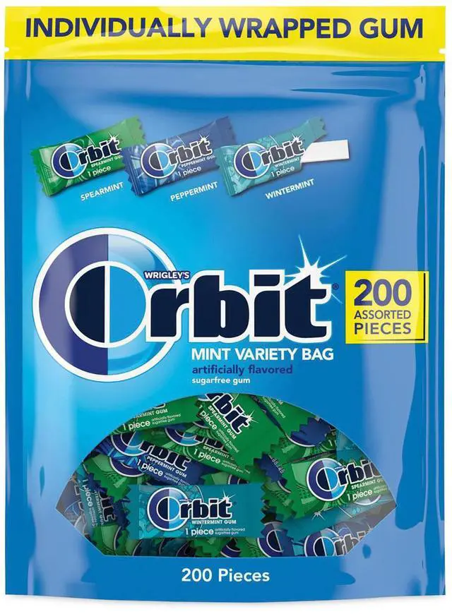 Main image of Orbit Assorted Sugar Free Chewing Gum Bulk Pack 200Ct MMM27955