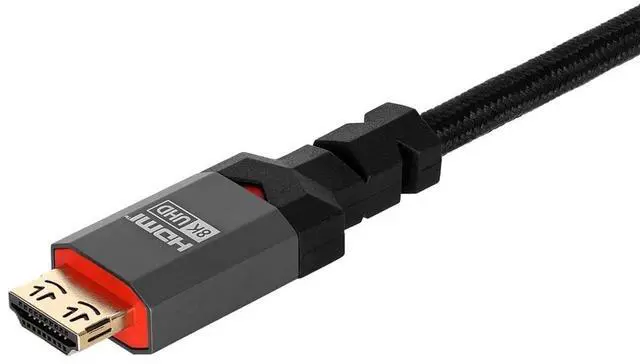 Alt view image 8 of 12 - Monoprice 8K Certified Ultra High Speed HDMI Cable - 25 Feet - Black | Braided - HDMI 2.1, 8K@60Hz, 4k@120Hz, 48Gbps, HDR, VRR, CL3 In-Wall Rated