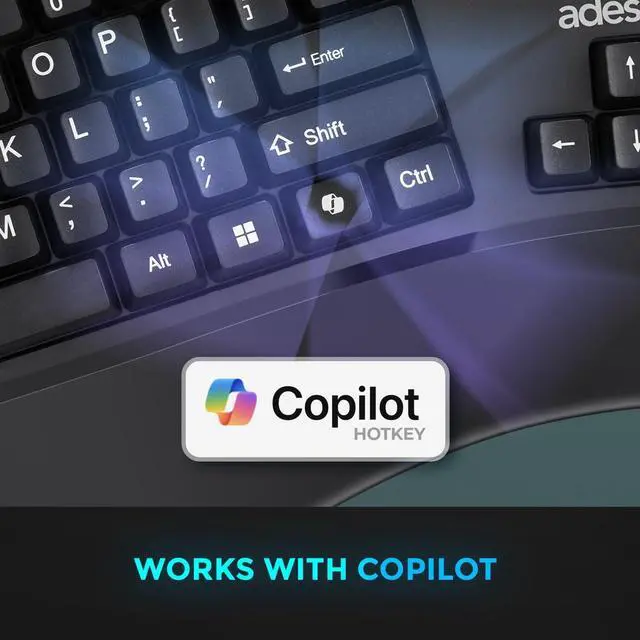 Alt view image 8 of 13 - Adesso EasyTouch 150 Keyboard - Cable Connectivity - USB Interface - 104 Key(s) - CoPilot Hot Key(s) - Windows, Mac OS - English (US) - PC, Mac - CHERRY MX Brown Keyswitch