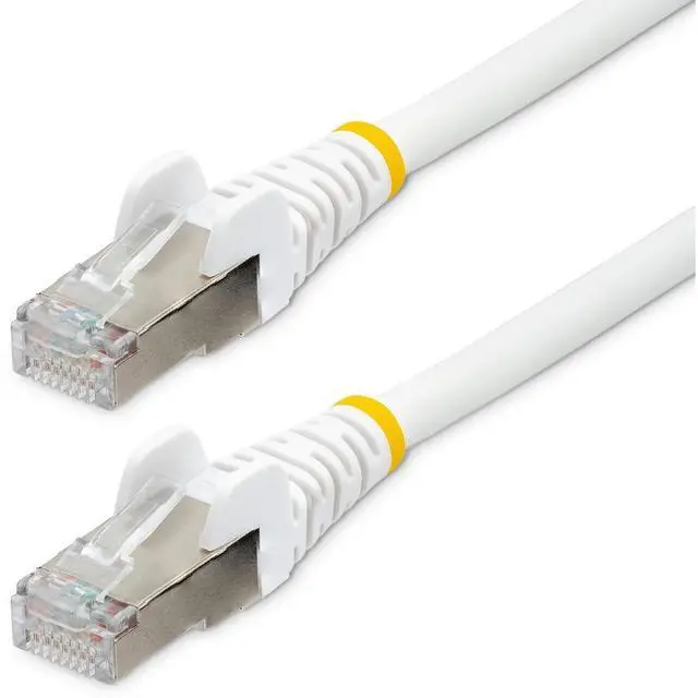 Main image of StarTech 12ft CAT6a Snagless S/FTP Ethernet Cable White NLWH12FCAT6APATCH