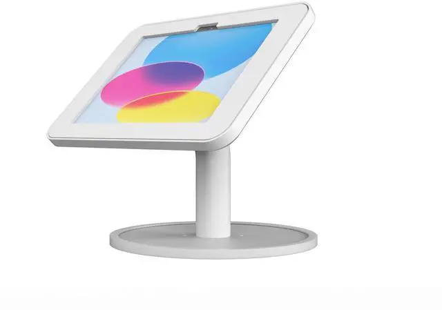 Alt view image 2 of 7 - Joy Factory Elevate II Countertop Kiosk for iPad 11" A16, 10.9" 10th Gen (White)