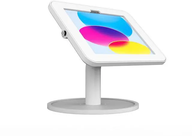 Alt view image 3 of 7 - Joy Factory Elevate II Countertop Kiosk for iPad 11" A16, 10.9" 10th Gen (White)