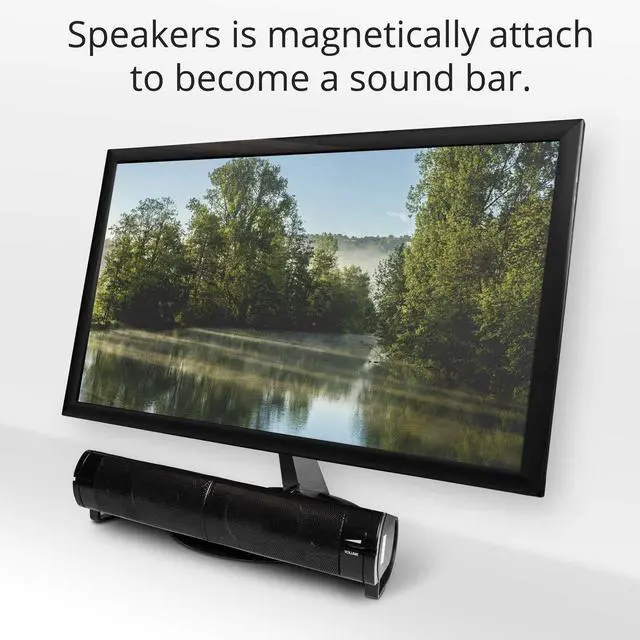 Alt view image 6 of 9 - SYBA CL-SPK20037 Connectland 2.0 Speaker System - 5 W RMS - Black