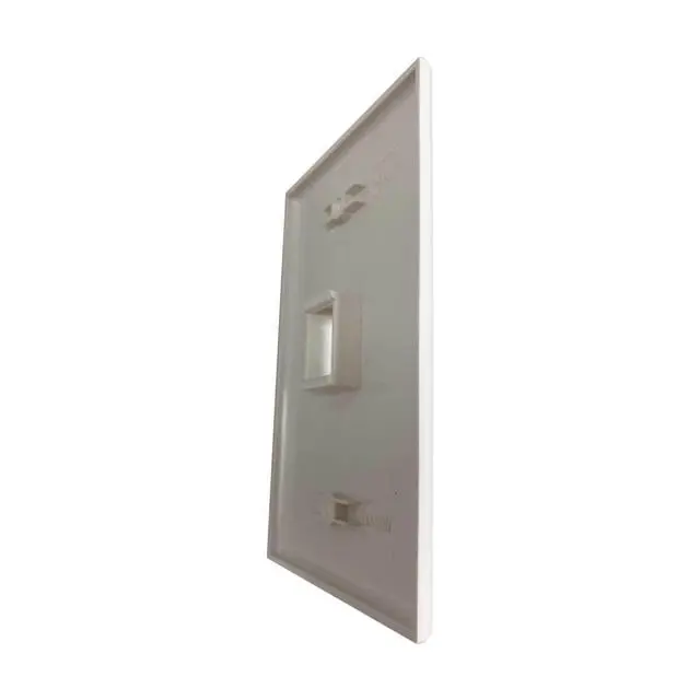 Alt view image 4 of 12 - Tripp Lite Safe-IT Single-Gang Keystone Wall Plate Antibacterial Ivory Matte