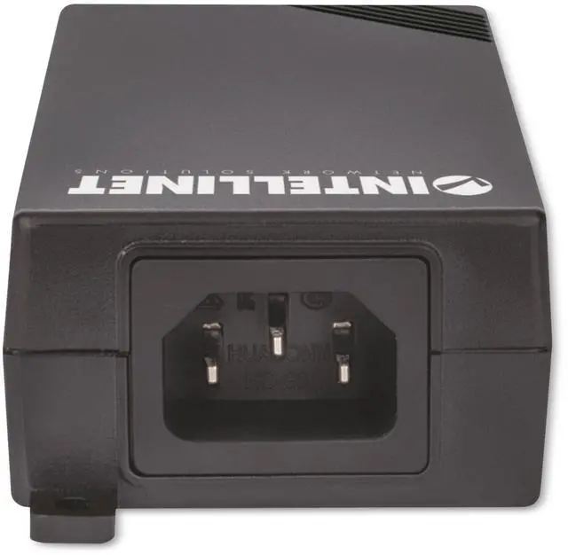 Alt view image 12 of 13 - Intellinet Gigabit High-Power PoE+ Injector, 1 x 30 W Port, IEEE 802.3at/af Compliant, Plastic Housing