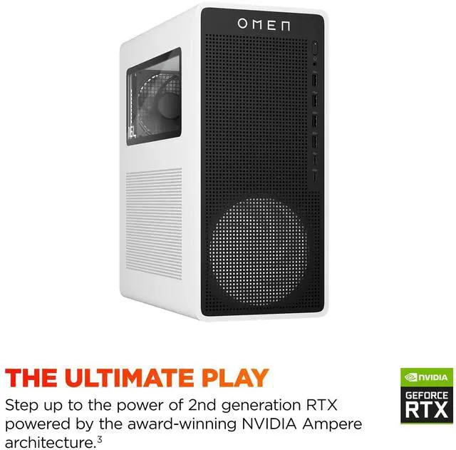 Alt view image 3 of 8 - HP OMEN TG03-0110 Gaming Desktop U5 225F 8GB 512GB SSD RTX 3050 BD7H3AAABA
